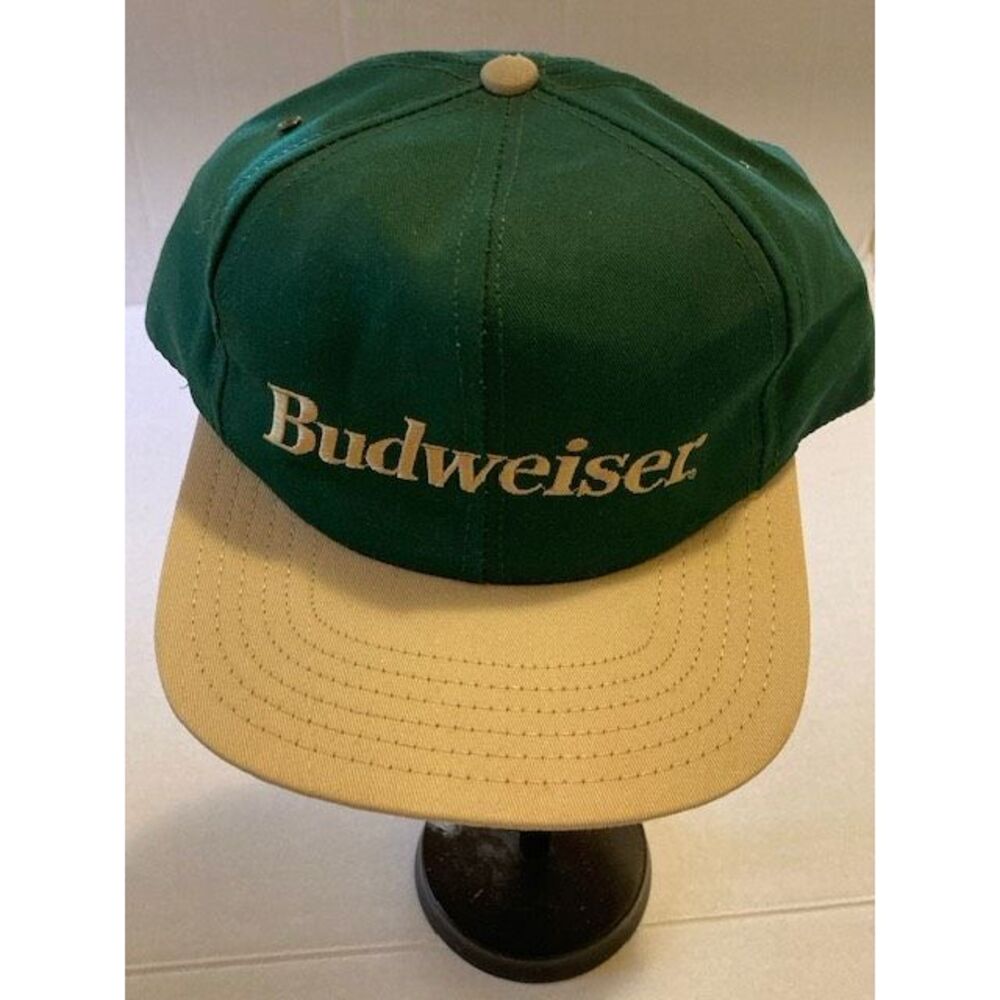 Budweiser Beer Official Embroidered Snap Back Hat Cap Made in USA Adjustable